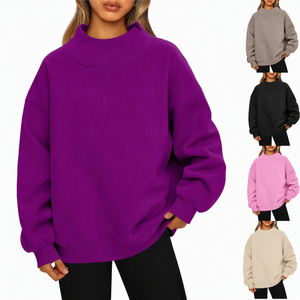 เสื้อสเวตเตอร์คอเต่าขนาดใหญ่ สีพื้น ผ้าถัก แขนยาว ใส่ได้ทั้งชายและหญิง สำหรับฤดูใบไม้ร่วง - Product Image 1