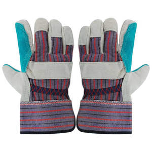 Guantes de cuero de vaca para protección de manos, guantes de seguridad para soldar y trabajar con cuero - Product Image 4