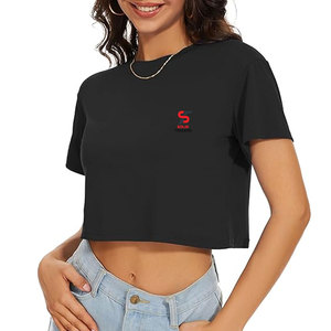 Top Corto para Mujer, Tejido Fino y Transpirable, Material Suave al Tacto, Ligero, Colores Elegantes, Esencial para el Verano - Product Image 1