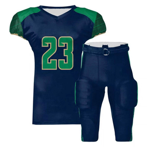 Uniforme de football américain personnalisé sublimé respirant avec nom du joueur, panneaux hautement élastiques, maillot de jeu extensible - Product Image 1