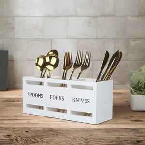 Porta Cubiertos de Bambú de un Solo Compartimento, Organizador de Utensilios de Madera para Encimera de Cocina, Taza de Almacenamiento para Cucharas y Tenedores, Ecológico - Product Image 5