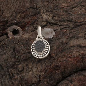 Colgante de Piedra Preciosa Druzy con Engaste de Bisel Vintage, Plata de Ley 925, Chapado en Platino, Alta Calidad, Ágata Brillante, Unisex, Venta al por Mayor - Product Image 6