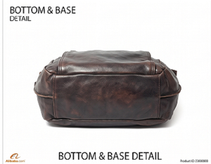 Bolso de Mensajero de Cuero Genuino Vintage de Lujo, Grande, para Oficina, Negocios, Viajes, Portátil, para Hombre - Product Image 5