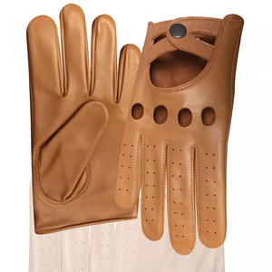 Sheepskin Women Unisex <b>Driving</b> <b>Gloves</b> Black Brown Color Four Seasons Warm Windproof Breathable Wrist-Length Sporty <b>Gloves</b> - Product Image 6