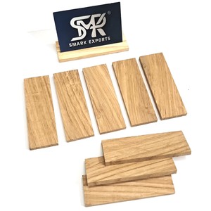 Manches de couteau sculptées en bois de chêne blanc de qualité supérieure, en bois dur naturel, fabriquées sur mesure pour le bricolage - Product Image 5
