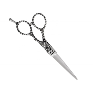 Mango recubierto de color Tijeras de peluquero para cortar el cabello 5,5 "Reposapiés ajustable Tijeras de salón de acero inoxidable - Product Image 3