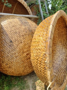Coracle de Bambú Vietnamita Hecho a Mano, Bote de Pesca Redondo Tradicional, Coracle de Bambú Tejido Natural para Decoración de Turismo y Resorts - Product Image 6