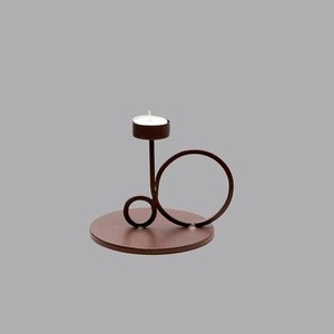 Porte-bougie moderne de luxe en métal pour centre de table de mariage, support à bougie doré pour décoration d'événements et de fêtes - Product Image 1