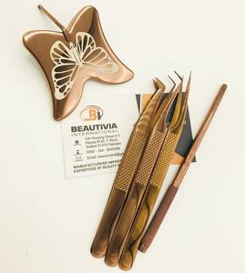 แหนบกระจกรูปผีเสื้อสีโรสโกลด์เครื่องมือต่อขนตาชี้เพื่อความงามแบบมืออาชีพความยั่งยืนส่วนตัว - Product Image 4