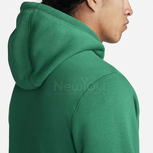 NEW YOU SPORTS เสื้อสเวตเชิ้ตมีฮู้ดสีเขียวสำหรับทั้งชายและหญิง แขนยาว สีพื้น ผ้าฝ้าย 100% น้ำหนักเบา สวมใส่สบาย - Product Image 5
