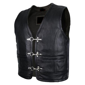 Ropa de Motociclista de Inspiración Vintage para Uso Diario y Actividades al Aire Libre, Chaleco de Cuero - Product Image 6