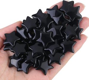 Offre Spéciale : Obsidienne Noire Naturelle Sculptée à la Main en Forme d'Étoile, Pierre Précieuse Polie, Étanche, pour la Fabrication de Bijoux, Artisanat DIY, Décoration Intérieure, Reiki - Product Image 2