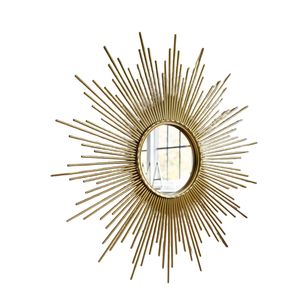 Nordic Creative <b>Light</b> Luxury Wrought Iron Wall Decor Gold Blue Ginkgo <b>Leaf</b> Hanging Mirror Wall Sculpture for Home Interior - Product Image 4