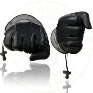 Classic Black Leather Cold Weather <b>Gloves</b> <b>Warm</b> Insulated Outdoor Riding <b>Gloves</b> for Winter Protection Custom Logo Available - Product Image 3