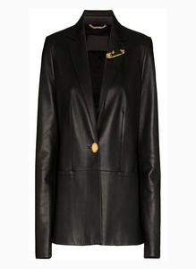 Women's Black Genuine Leather Moto Jacket Full Sleeve <b>Zipper</b> Closure Stand Collar Autumn Style - Product Image 4