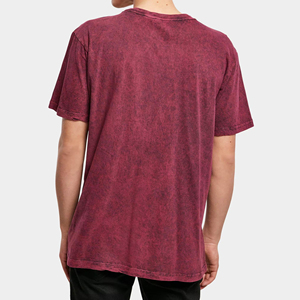 T-shirt Homme Délavé à l'Acide, Fournisseur Direct Usine, Faible MOQ, Coupe Confortable, Léger, Vente en Gros, Haute Qualité, 100% Coton - Product Image 6