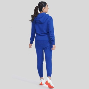 ชุดวอร์มผู้หญิงแบบสวมใส่สบาย 2 ชิ้น เสื้อฮู้ดแขนยาวคุณภาพสูง กางเกงวอร์มผ้าฟลีซ ระบายอากาศได้ดี เป็นมิตรกับสิ่งแวดล้อม เหมาะสำหรับฤดูหนาว - Product Image 5