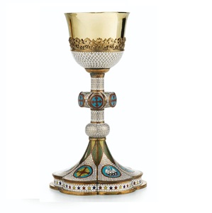 Hotselling Etching Design Chalice Brass handmade high-quality brass church supplies Chalice Color Also Used As Gift - Product Image 1