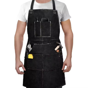 Leather Work <b>Apron</b> Handmade Breathable Comfortable Unisex Snap Closure Short Sleeve for Barman Chef Butcher Metalworker - Product Image 1