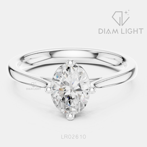 0.93CT Oval Cut Solitaire Wedding <b>Ring</b> Fine Jewelry IGI Certified 14K White Gold Lab Grown Diamond Engagement Wedding <b>Ring</b> - Product Image 1