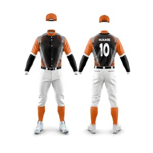 Hot Selling Men's High Quality Breathable Sportswear <b>Baseball</b> Uniform Set Wholesale Price Adults' Base <b>Ball</b> Uniform - Product Image 1