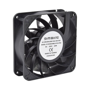 พัดลมระบายความร้อนอุตสาหกรรม EC มอเตอร์ ใบพัดพลาสติก รุ่น E12038D-YH3 ขนาด 120x120x38 มม. 110V 220V - Product Image 2