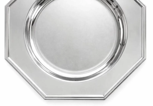 Plato de Metal Creativo de Alto Brillo, Forma Octogonal, Platos y Vajilla Plateados, Plato Decorativo para Servir Alimentos, para Eventos - Product Image 2