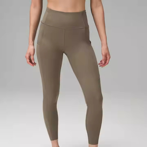 เลกกิ้งเอวสูงสำหรับผู้หญิง เนื้อผ้านุ่ม ยืดหยุ่น เหมาะสำหรับออกกำลังกาย ฟิตเนส เล่นโยคะ ผลิตจากผ้าฝ้าย 100% เอวยางยืด - Product Image 2