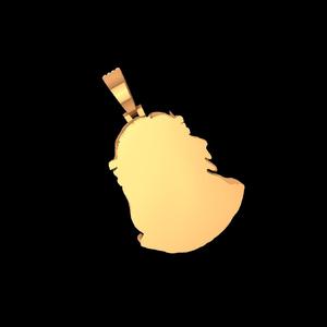 Pendentif personnalisé en argent 925 plaqué or jaune, serti de moissanite VVS, avec certificat GCI IDGL, bijoux fins certifiés de luxe - Product Image 6
