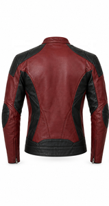 Veste de moto en cuir de la collection Capsule |   Noir Bourgogne Marron Bleu |   Fabricant OEM ODM |   Qualité de conception haut de gamme | - Product Image 2