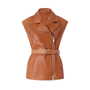 Chaleco de Cuero de Ante Premium para Mujer, Estilo Vaquero, Moda Occidental, Logotipo Personalizado, Precio de Fábrica, Venta al por Mayor - Product Image 1