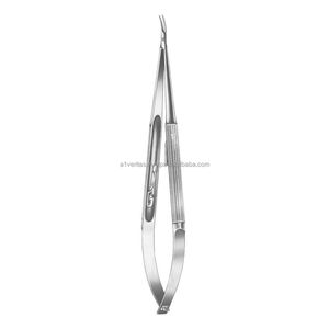 Portaagujas Manuales Curvos A-1 VERITAS de Alta Venta (18.5cm) para Microagujas, Instrumentos Quirúrgicos Reutilizables |   Kit de Sutura Médico - Product Image 1
