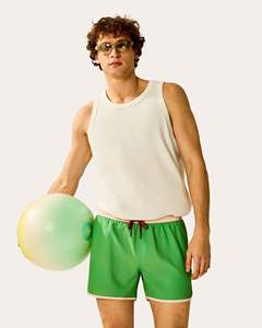 Athletic Men's Custom 2 in 1 <b>Shorts</b> Double Layer <b>Running</b> Workout <b>Shorts</b> <b>With</b> Inner Compression <b>Liner</b> Elastic Waist & Side Pocket - Product Image 4