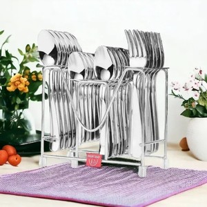 Wholesale Luxury Silver Flatware <b>Spoon</b> Knife <b>Fork</b> <b>Set</b> for Formal Dinner Parties From India - Product Image 3
