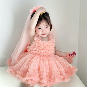Vestido de Tutú de Lujo Personalizado para Bebé, 15 Nhung Nguyen, Vestido de Princesa Esponjoso para Niñas, Fabricante OEM/ODM - Product Image 3