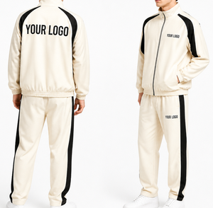 New Arrived 100% Cotton Heavyweight Zip Up Sweat suit Puff Printed Logo Breathable Streetwear Tracksuit 2026 - Product Image 2