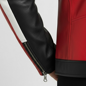 เสื้อแจ็คเก็ตหนังแกะแท้สำหรับผู้ชาย แจ็คเก็ตหนังบุขนคอปก  ไซส์ใหญ่ เสื้อโค้ทผู้ชายสำหรับฤดูหนาว - Product Image 3