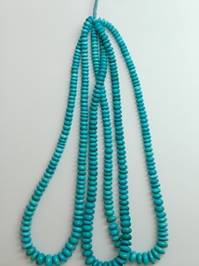 Perles Rondelles Lisses en Turquoise Arizona Sleeping Beauty 5mm à 6.5mm, Nouveauté 2026, Idéales pour la Confection de Bracelets et Colliers DIY - Product Image 4