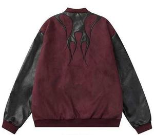 Chaqueta Varsity de Béisbol de Cuero con Bordado Personalizado de Alta Calidad, Talla Grande, con Apliques para Hombre, para Invierno - Product Image 2