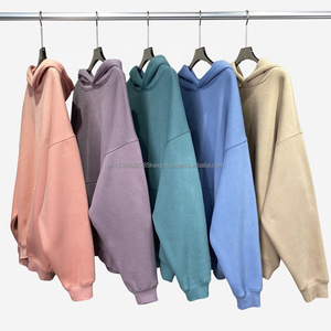 Sudaderas con Capucha Básicas Lisas, Sudaderas de Felpa con Logotipo Personalizado, Sudadera Holgada con Hombros Caídos para Hombre, Sudadera con Capucha Gruesa Lisa - Product Image 1