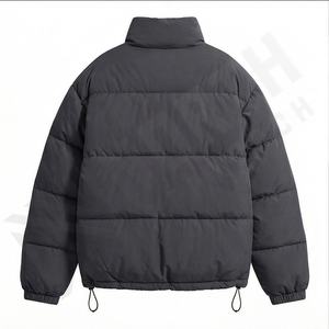 Tokyo Laundry Puffer Jacket Abrigo acolchado con capucha para hombre Bolsillos con cremallera para hombre Stand Collar Puffer Moda para hombre - Product Image 3