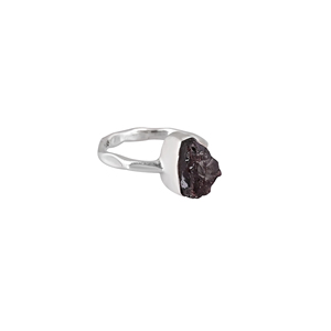 Mozambique <b>Garnet</b> Raw Gemstone <b>Ring</b> for Wedding & Party | 925 Sterling <b>Silver</b> - Product Image 4