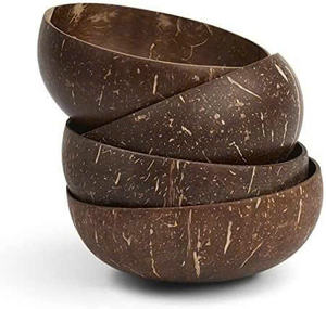 Cuencos desechables de cáscara de coco pulido de alta calidad, vajilla ecológica para el hogar, utensilios de restaurante para ocasiones de Graduación - Product Image 1