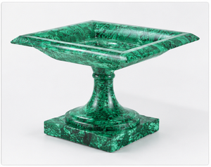 Port de fleurs de malachite Chef-d 'œuvre fait à la main Sélection de luxe ultime traditionnel Splendeur verte Orné de la beauté de la nature - Product Image 4