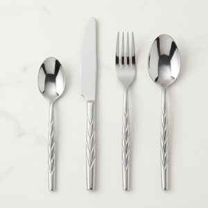 Modern Luxury Stainless Steel Flatware Set Mirror Polished Silverware For Weddings Hotels And Fine Dining Home Decoration - Product Image 5