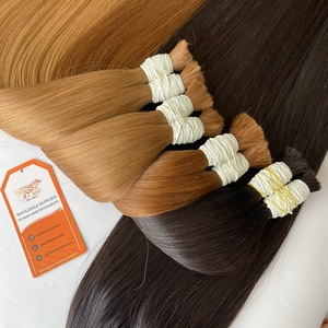 Extensiones de cabello humano virgen sin procesar 100% crudo vietnamita sin derramamiento paquete a granel en stock para trenzar - Product Image 4