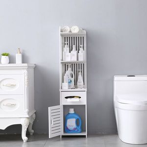 Mensola Angolare Moderna (30x30x120cm) Semplice e Regolabile in Plastica con Finitura Spazzolata per Bagno, Cucina e Doccia - Product Image 5