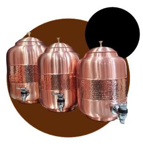 Servidor de Bebidas de Cobre de Lujo con Soporte, Dispensador de Agua para Mesa de Comedor y Presentaciones de Eventos - Product Image 4