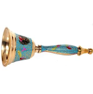 Campana de Servicio de Estilo Náutico Antiguo, Chapada en Oro, de Latón Macizo, con Impresión Serigráfica, para Decoración del Hogar - Product Image 5