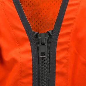 Chaleco de Seguridad Naranja de Alta Visibilidad con Bolsillos, Ropa de Trabajo Reflectante, Uniforme de Poliéster para Hombre - Product Image 6